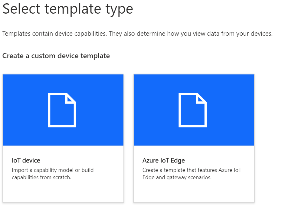 Add new device template Add new device template