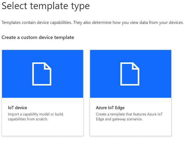Add new device template